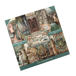 Sada 10ks oboustranných scrapbooking papírů - Magic Forest