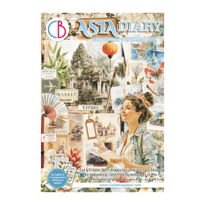 Kniha papírů a kartiček na junk journaling - Asia Diary (32 listů)
