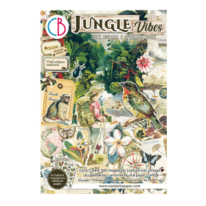 Kniha papírů a kartiček na junk journaling - Jungle Vibes (32 listů)