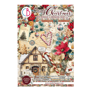 Kniha papírů a kartiček na junk journaling - Cozy Christmas (32 listů)